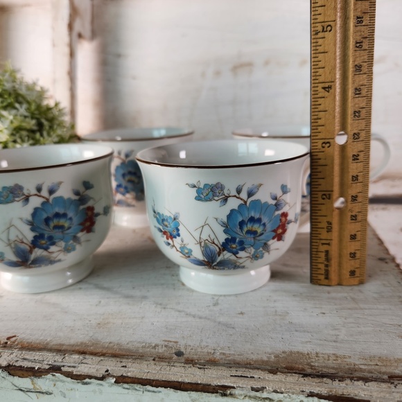 Vintage Versatone Noritake Japan Bleu Fleur Design Tea / Coffee Cup Replacement - Picture 6 of 8